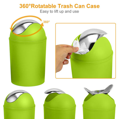 Bathroom Accessories Set 6 Pcs Bathroom Set Ensemble Complete Soap Dispenser Toothbrush Holder - Discount Msrp 