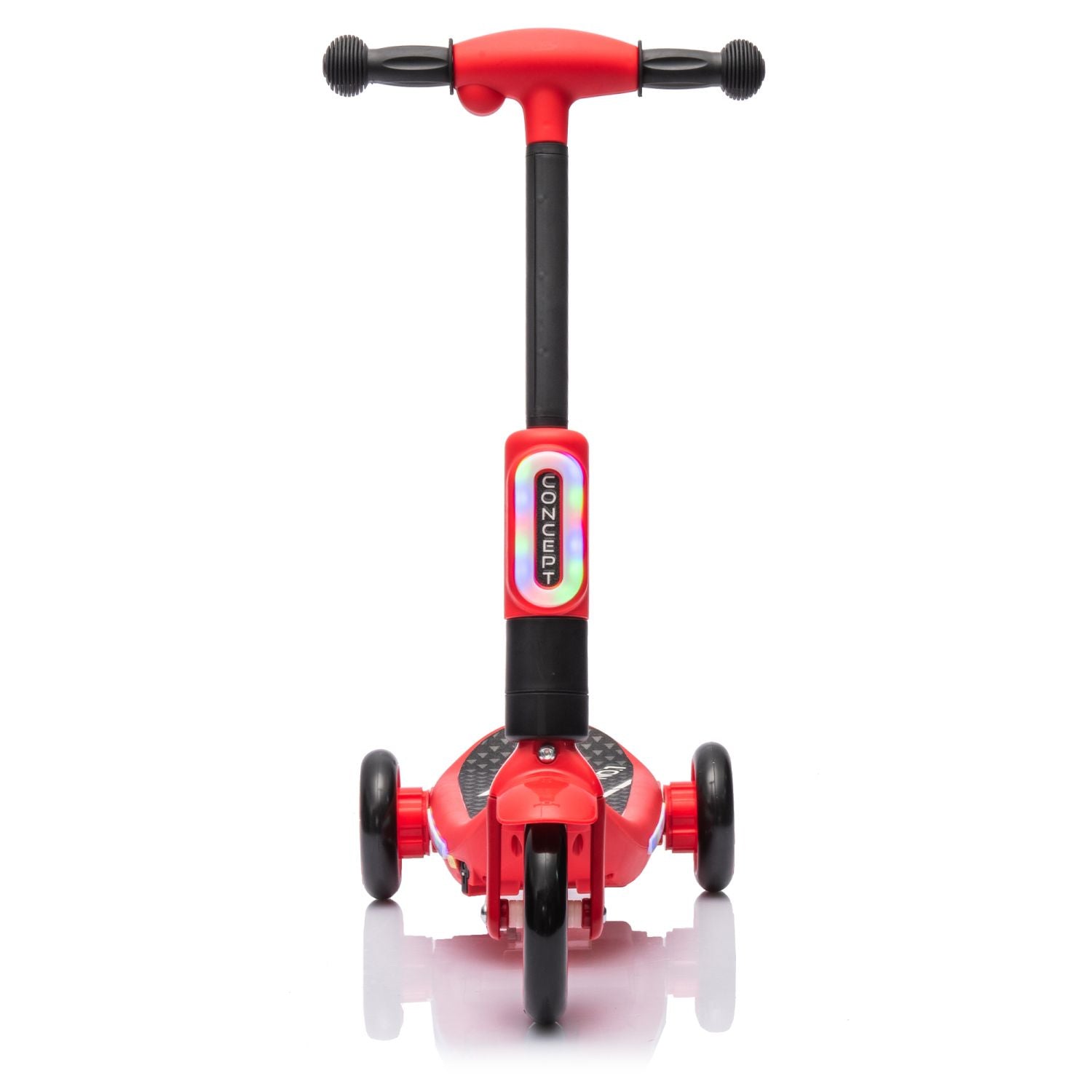 2in1 Kids Ride On Three-Wheel Electric Scooter,Tail Color Lights W/Spray,Wider Pedal,PU Wheels For Effective Floor Protection,Independent Light Switch With Music,One Button Acceleration For Kids 3+ - Discount Msrp 