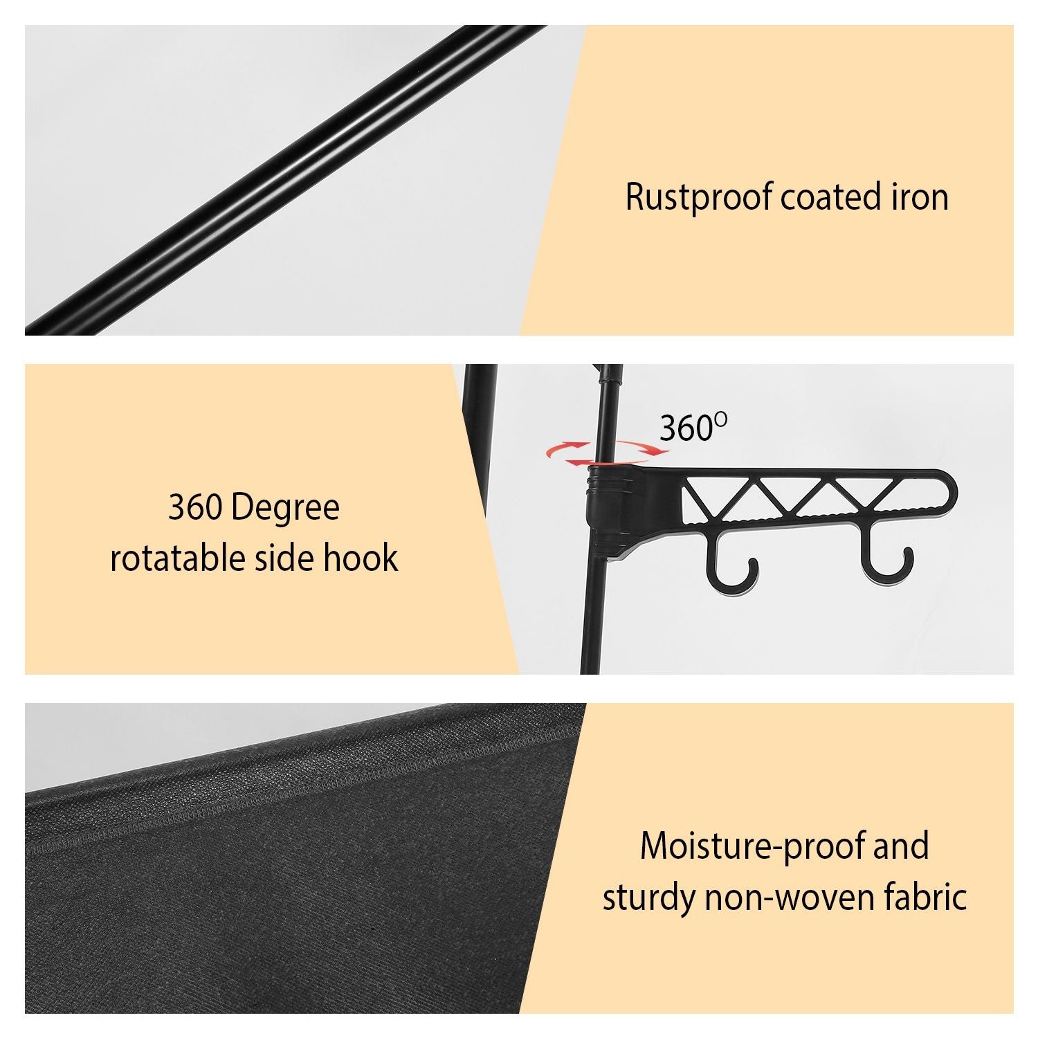 Metal Garment Rack Shoe Clothing Organizer Shelves Freestanding Multifunctional Clothes Wardrobe - Discount Msrp 