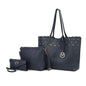 MKF Collection Mariahna 3 PCS Shopper Tote, Cross and Wallet Handbag by Mia K - Discount Msrp 