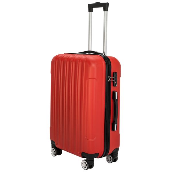3-in-1 Multifunctional Large Capacity Traveling Storage Suitcase Luggage Set Red - Discount Msrp 