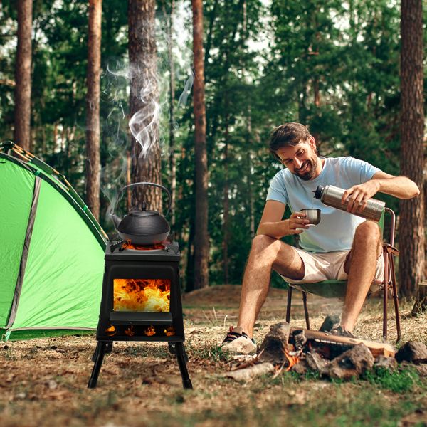 27*27*34cm wood camping stove - Discount Msrp 