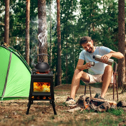 27*27*34cm wood camping stove - Discount Msrp 