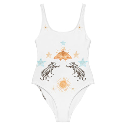 Lyra One Piece Swimsuit in White Jaguar - Discount Msrp 