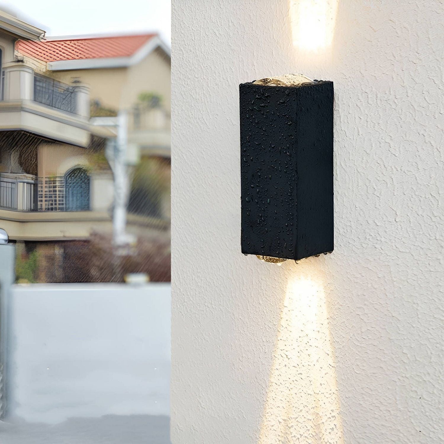LED Waterproof Outdoor 3 Beams Wall Light, Outdoor Landscape Lights, Garden Patio Back Yard Front Door Wall Lamp - Discount Msrp 