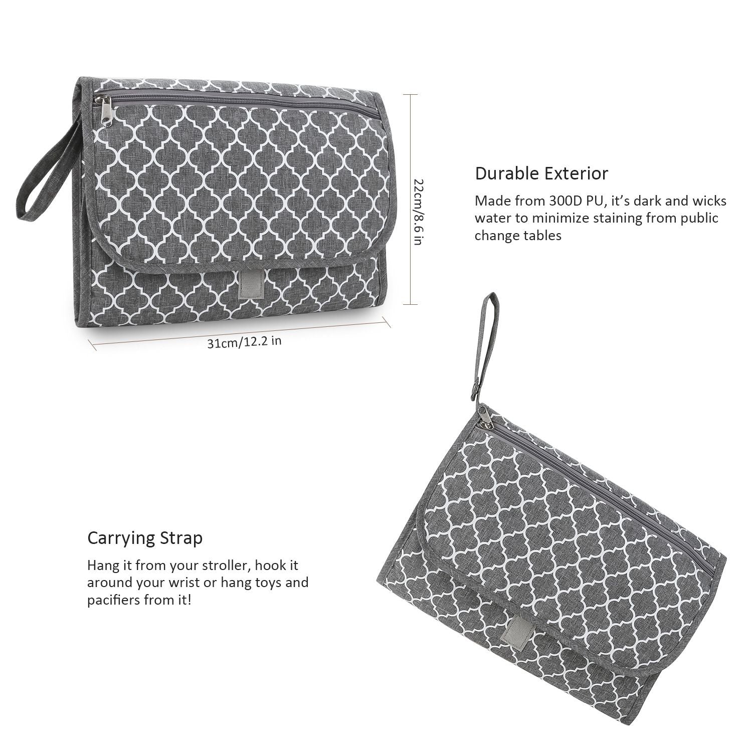 Baby changing diaper pad mother and baby travel portable waterproof diaper pad multifunctional wet wipes bag mommy bag accessories - Discount Msrp 