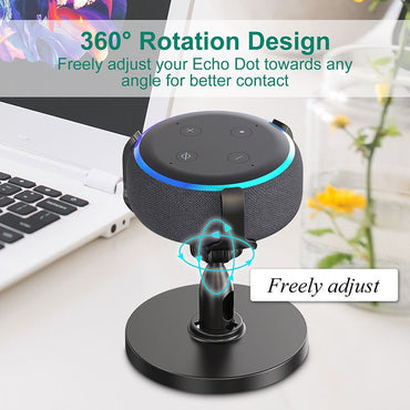 Echo Dot 3rd Desktop Stand 360° Adjustable Smart Home Speaker Accessory Rack - Discount Msrp 