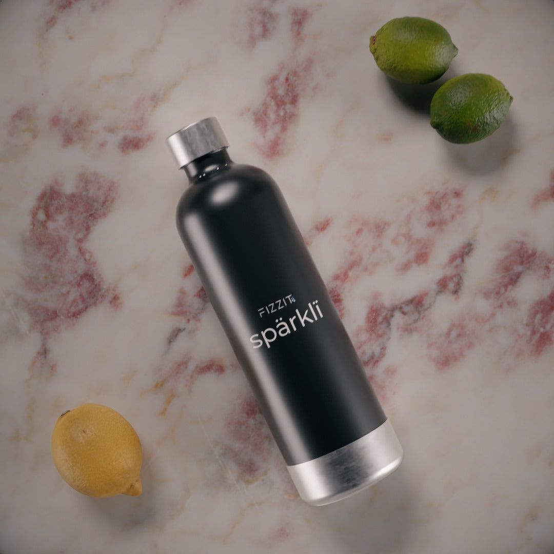 FIZZIT™ Spärklï Carbonated Water Soda Maker with Stainless Steel Bottle – Eco-Friendly, Dishwasher Bottles - Sparkling Water Maker - Discount Msrp 