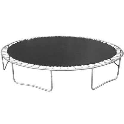 14FT Trampoline for Adults & Kids with Basketball Hoop, Outdoor Trampolines w/Ladder and Safety Enclosure Net for Kids and Adults - Discount Msrp 