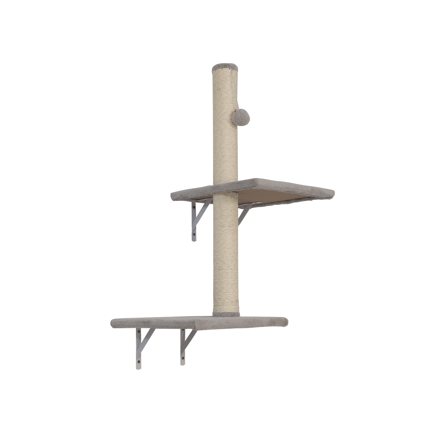 Wall-mounted Cat Tree, Cat Furniture with 2 Cat Condos House, 3 Cat Wall Shelves, 2 Ladder, 1 Cat Perch, Sisal Cat Scratching Posts and Pad - Discount Msrp 