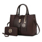 MKF Collection Yola Satchel Bag with Wallet Vegan Leather Women by Mia K - Discount Msrp 