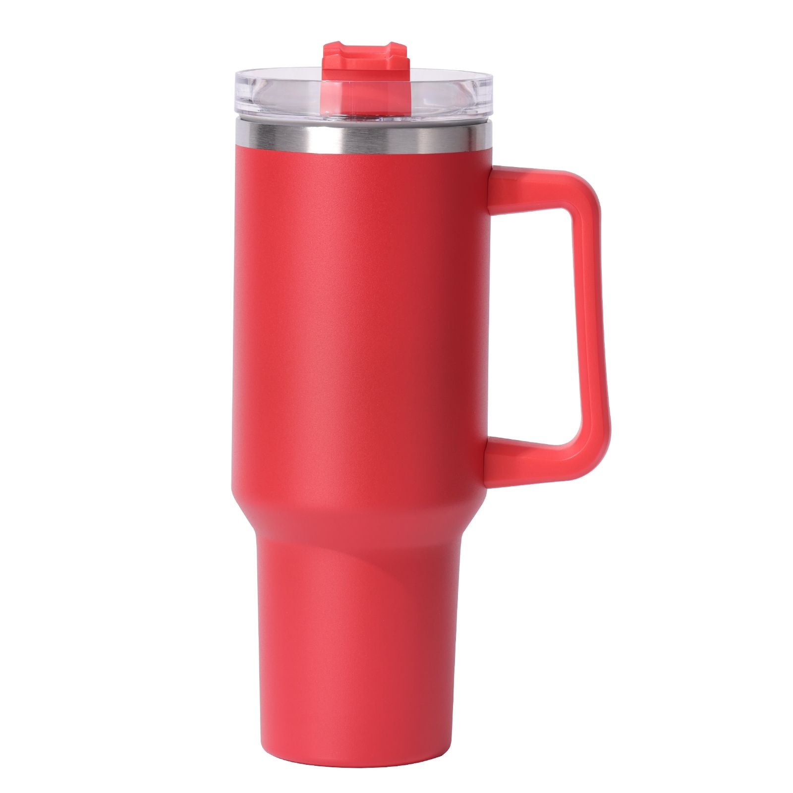 40oz large capacity tumbler, With Handle And Straw Lid, Insulated Reusable Stainless Steel Water Bottles Travel Mug Coffee Cup car cup water cup For Men Women Outdoor Camping Driving, gift - Discount Msrp 