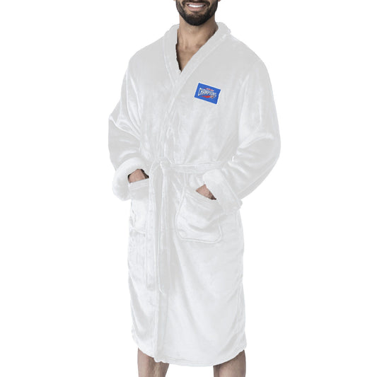 Oklahoma City Thunder NBA Rim White Silk Touch Robe L/XL - Discount Msrp 