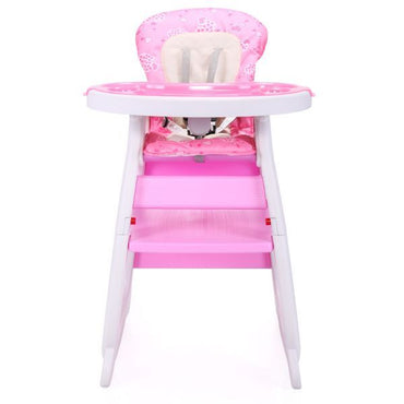 Multipurpose Adjustable Highchair,Children's dining chair for Baby Toddler Dinning Table with Feeding Tray and 5-Point Safety Buckle XH - Discount Msrp 