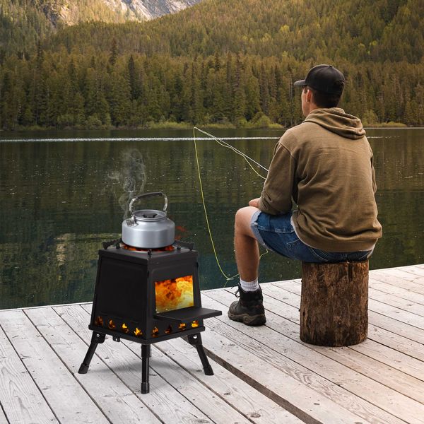 27*27*34cm wood camping stove - Discount Msrp 