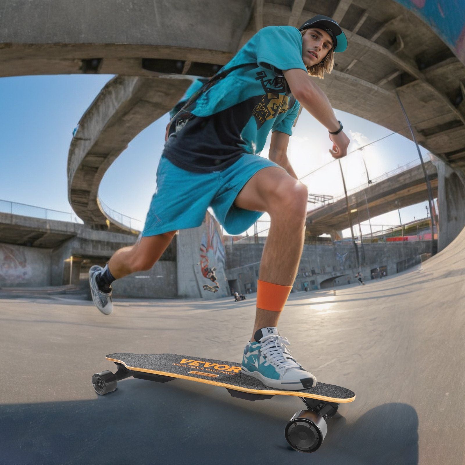 VEVOR Electric Longboard Skateboard with Control 11.2 Mile Range for Adults Kids - Discount Msrp 