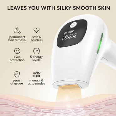 Professional Laser Epilator IPL Hair Removal Body Bikini Leg Depilatory Devic 900,000 Flashes 5 Levels Epilator Painless Electric Epilator Machine - Discount Msrp 