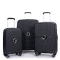 Expandable Hardshell Suitcase Double Spinner Wheels PP Luggage Sets Lightweight Durable Suitcase with TSA Lock,3-Piece Set (20/24/28) ,Black - Discount Msrp 