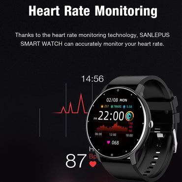 New Smart Watch Men Full Touch Screen Sport Fitness Watch IP67 Waterproof Bluetooth For Android ios smartwatch Men+box - Discount Msrp 
