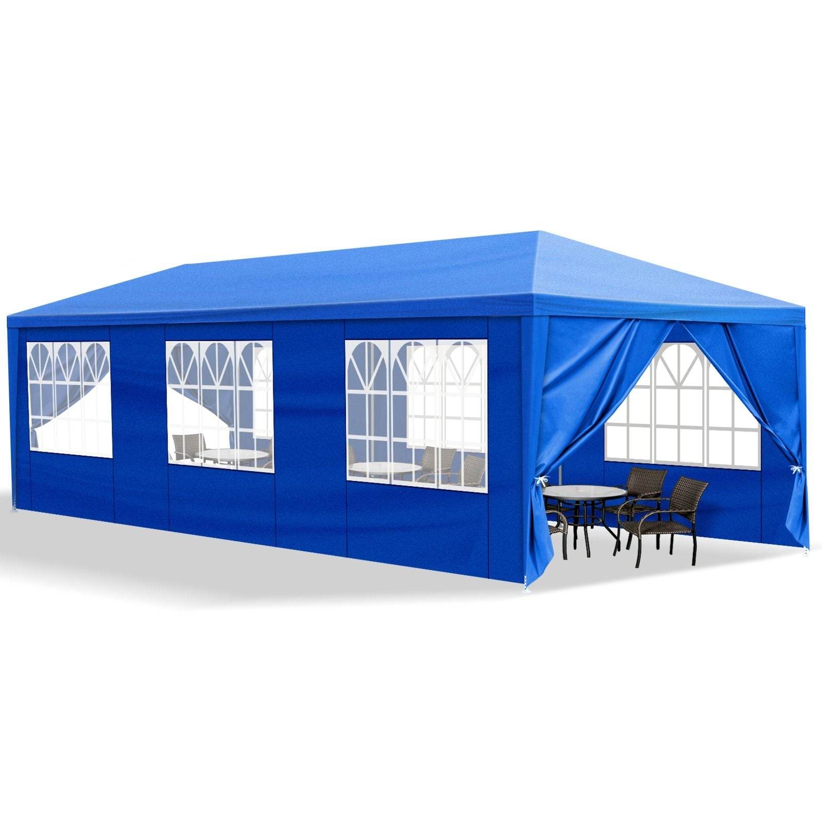1 Set of 10'x30' Party Tent Canopy for Outdoor Weddings, Heavy-Duty Waterproof Event Shelter with Removable Sidewalls, Ideal for Parties, Booths, and Gatherings. - Discount Msrp 