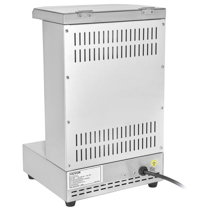 VEVOR Shawarma Grill Machine, 13 lbs Capacity, Chicken Shawarma Cooker Machine with 2 Burners, Electric Vertical Broiler Gyro Rotisserie Oven Doner Kebab Machine, for Home Restaurant Kitchen Parties - Discount Msrp 