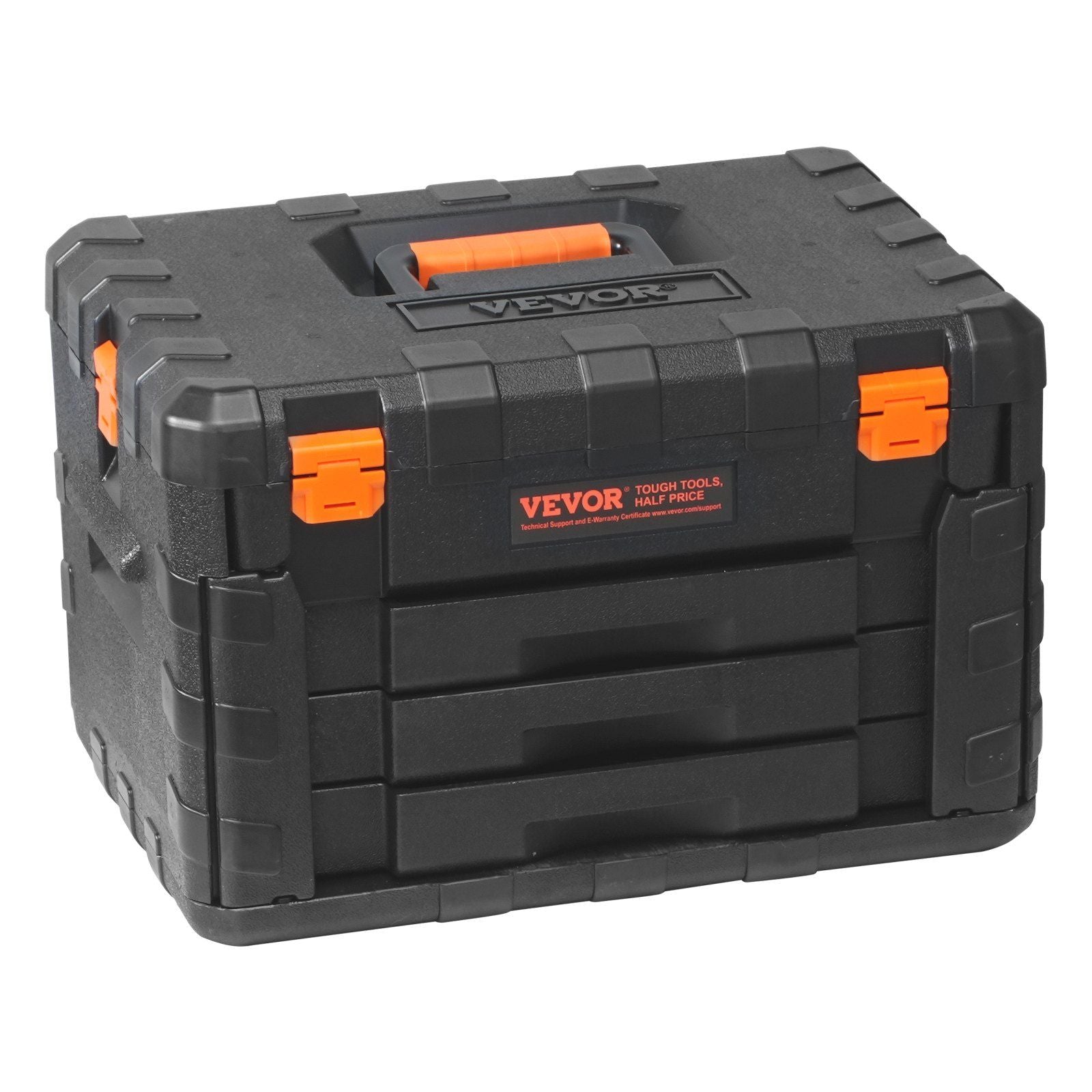 VEVOR Mechanics Tool Set and Socket Set, 1/4" 3/8" 1/2" Drive Deep and Standard Sockets, 450 Pcs SAE and Metric Mechanic Tool Kit with Bits, Hex Wrenches, Combination Wrench, Accessories, Storage Case - Discount Msrp 