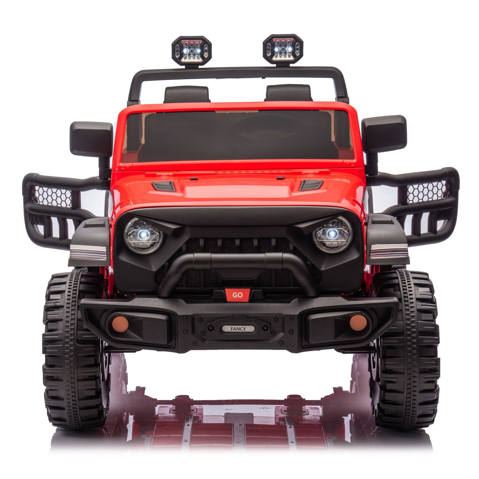 24V Two-seater Kids Ride On Electric Car W/parents control,Seat width 19.69in,400W motor,Four-wheel suspension,light&searchlight,USB,MP3,Bluetooth,Provide a speed of 1.86-4.35MPH for kids of 3+. - Discount Msrp 