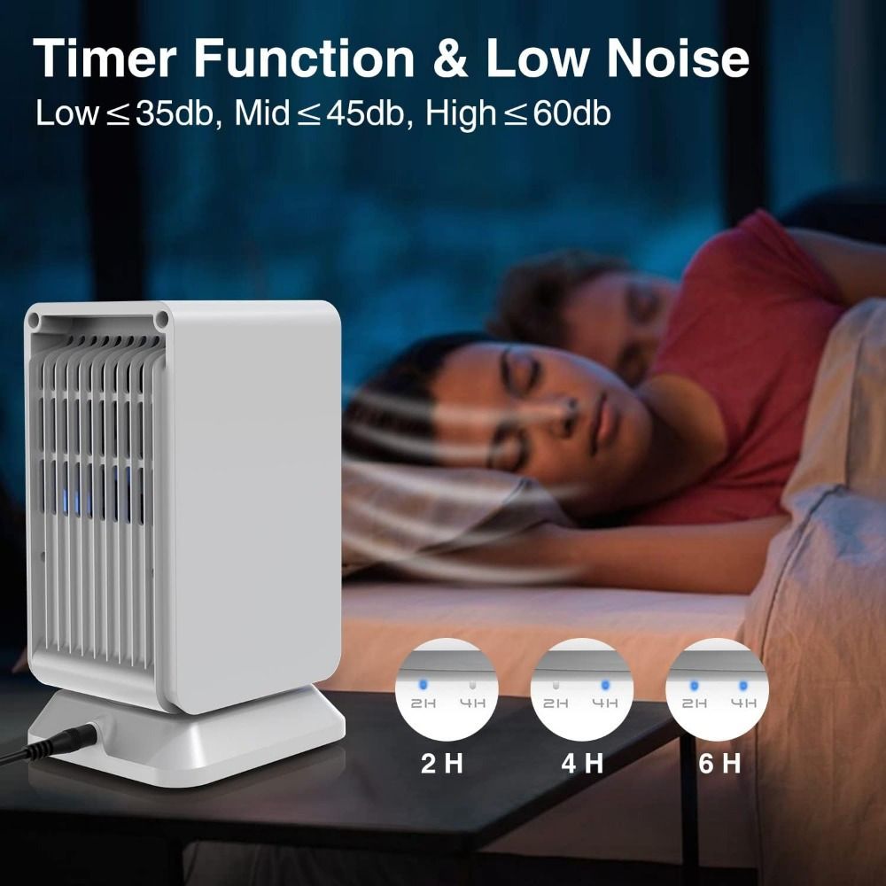 Portable Air Conditioner, Mini Personal Oscillating Air Conditioner Small Air Cooler Cooling Fan, Evaporative Cooler Desk Fan with Timer Function and Night Light for Home Office Bedroom - Discount Msrp 