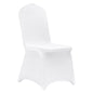 VEVOR Stretch Spandex Folding Chair Covers, Universal Fitted Chair Cover, Removable Washable Protective Slipcovers, for Wedding, Holiday, Banquet, Party, Celebration, Dining (50PCS White) - Discount Msrp 