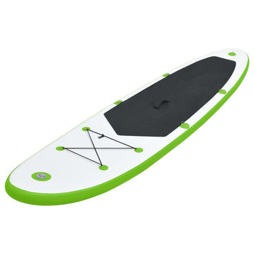 Inflatable Stand Up Paddleboard Set Green and White - Discount Msrp 
