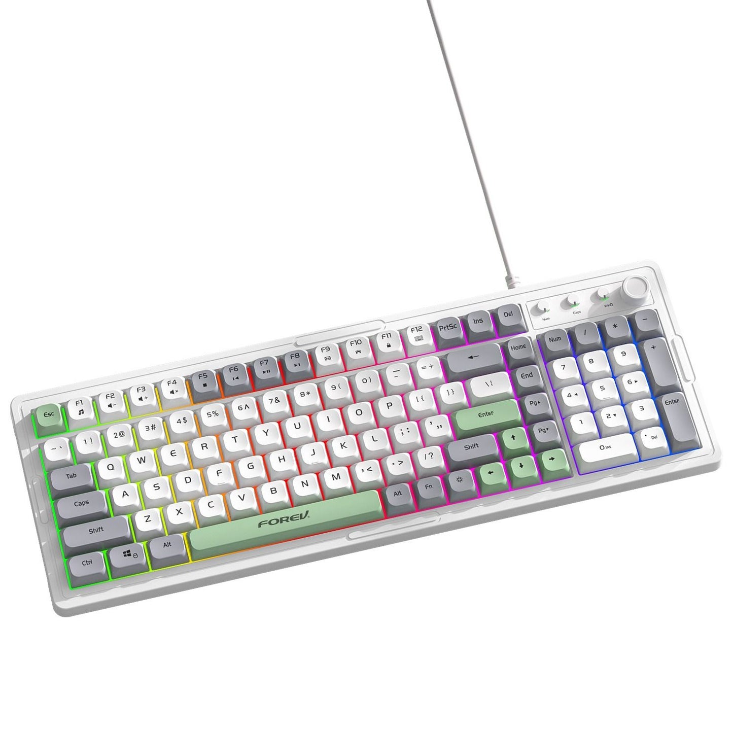 Wired luminous keyboard and mouse Q908 gaming mechanical feel game luminous suspended keyboard and mouse set - Discount Msrp 