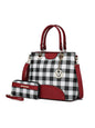 MKF Collection Gabriella Checkers Handbag with Wallet by Mia k - Discount Msrp 