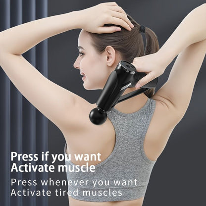 1pc Tricep Gun Deep Muscle Massage Relax Outdoor Fitness Equipment Shock Full Body Massager Electric Massage Gun - Discount Msrp 