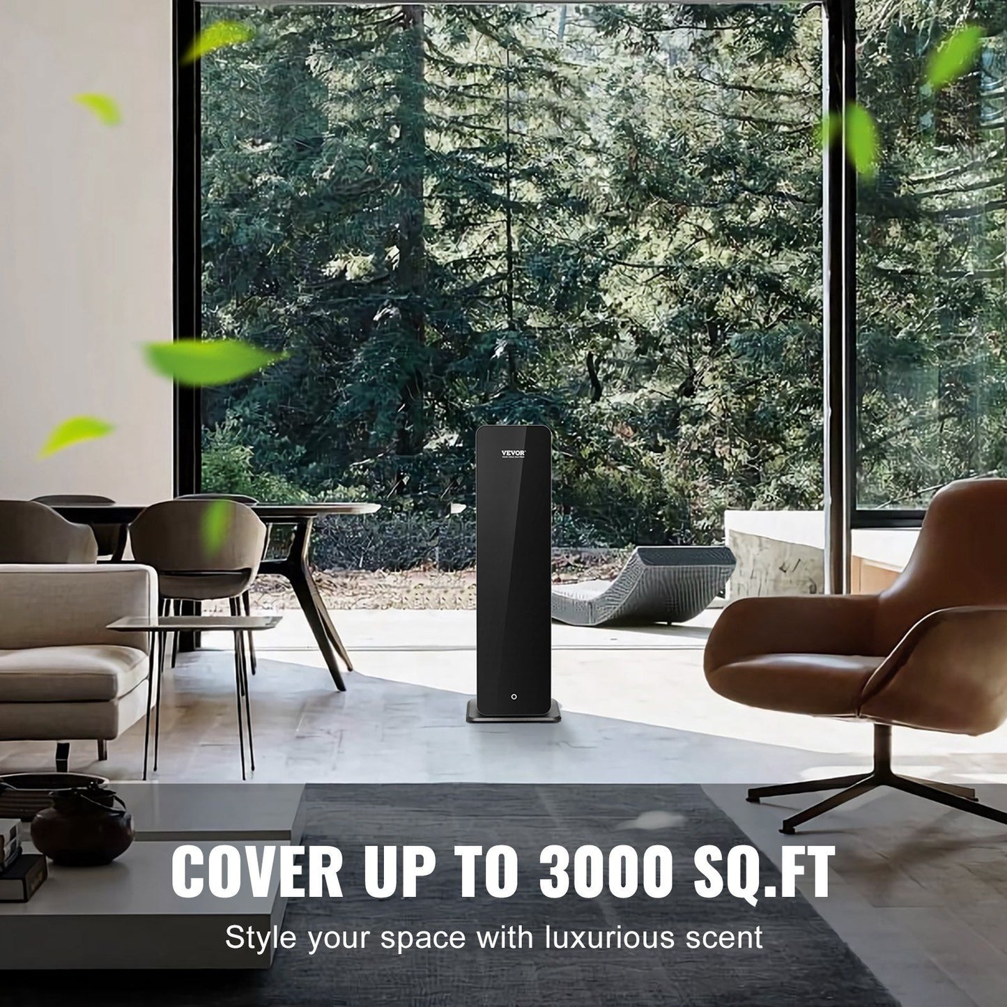 VEVOR Scent Air Machine for Home, 950ml Bluetooth Smart Cold Air Diffuser, 3000sq.ft Waterless Essential Oil Scent Air Diffuser, Floor Standing Aromatherapy Machine for Large Room, Office, Hotel - Discount Msrp 