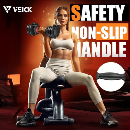 25LB 5 in 1 Single Adjustable Dumbbell Free Dumbbell Weight Adjust with Anti-Slip Metal Handle, Ideal for Full-Body Home Gym Workouts - Discount Msrp 