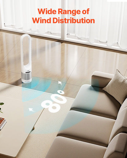 40" Oscillating Tower Fan 8H Timer 15.4ft/s High Velocity with Remote Control - Discount Msrp 