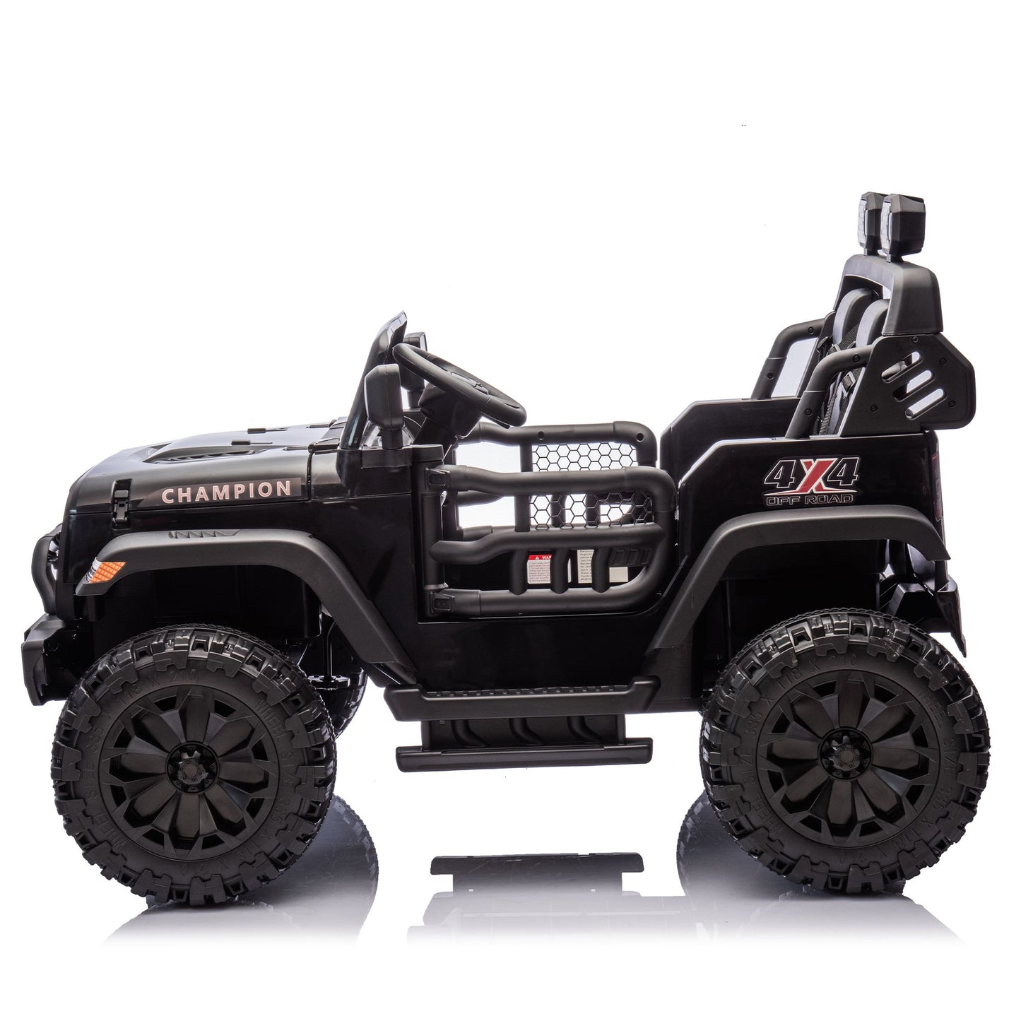24V Two-seater Kids Ride On Electric Car W/parents control,Seat width 19.69in,400W motor,Four-wheel suspension,light&searchlight,USB,MP3,Bluetooth,Provide a speed of 1.86-4.35MPH for kids of 3+. - Discount Msrp 