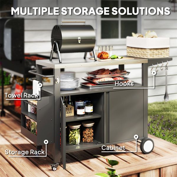 Camping Cart, Grill Cart - Discount Msrp 