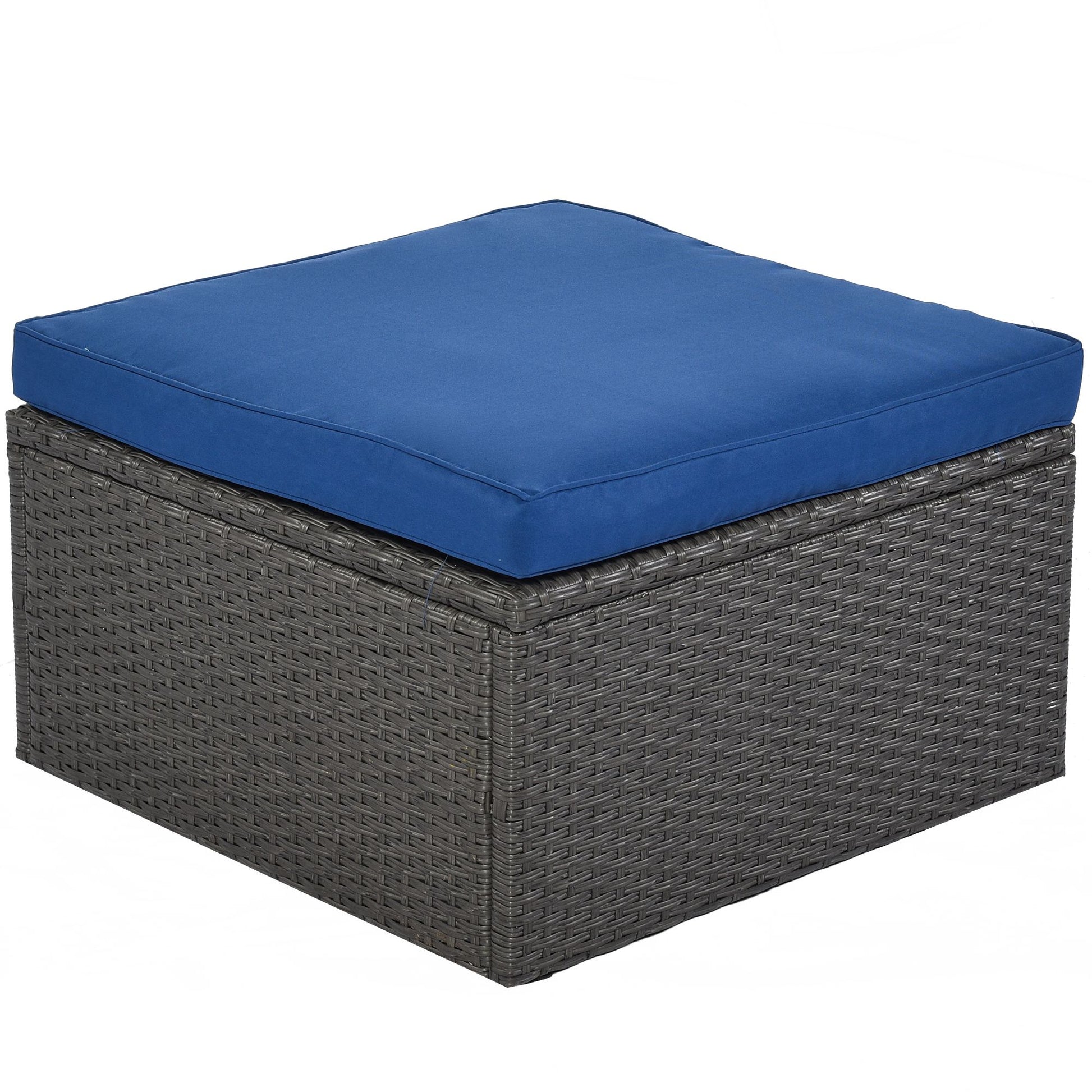 Outdoor Patio Rectangle Daybed with Retractable Canopy, Wicker Furniture Sectional Seating with Washable Cushions, Backyard, Porch - Discount Msrp 