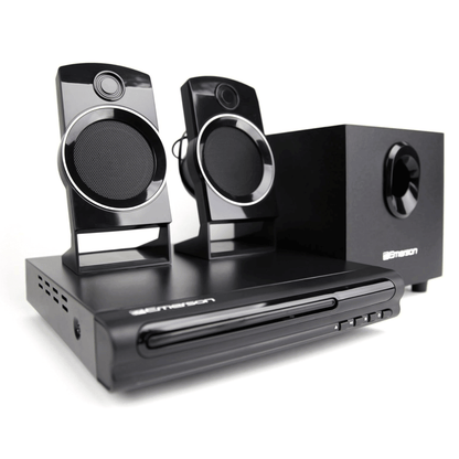 Emerson Speaker Surround Sound System & 2.1 Channel Home Theater DVD Player - Discount Msrp 
