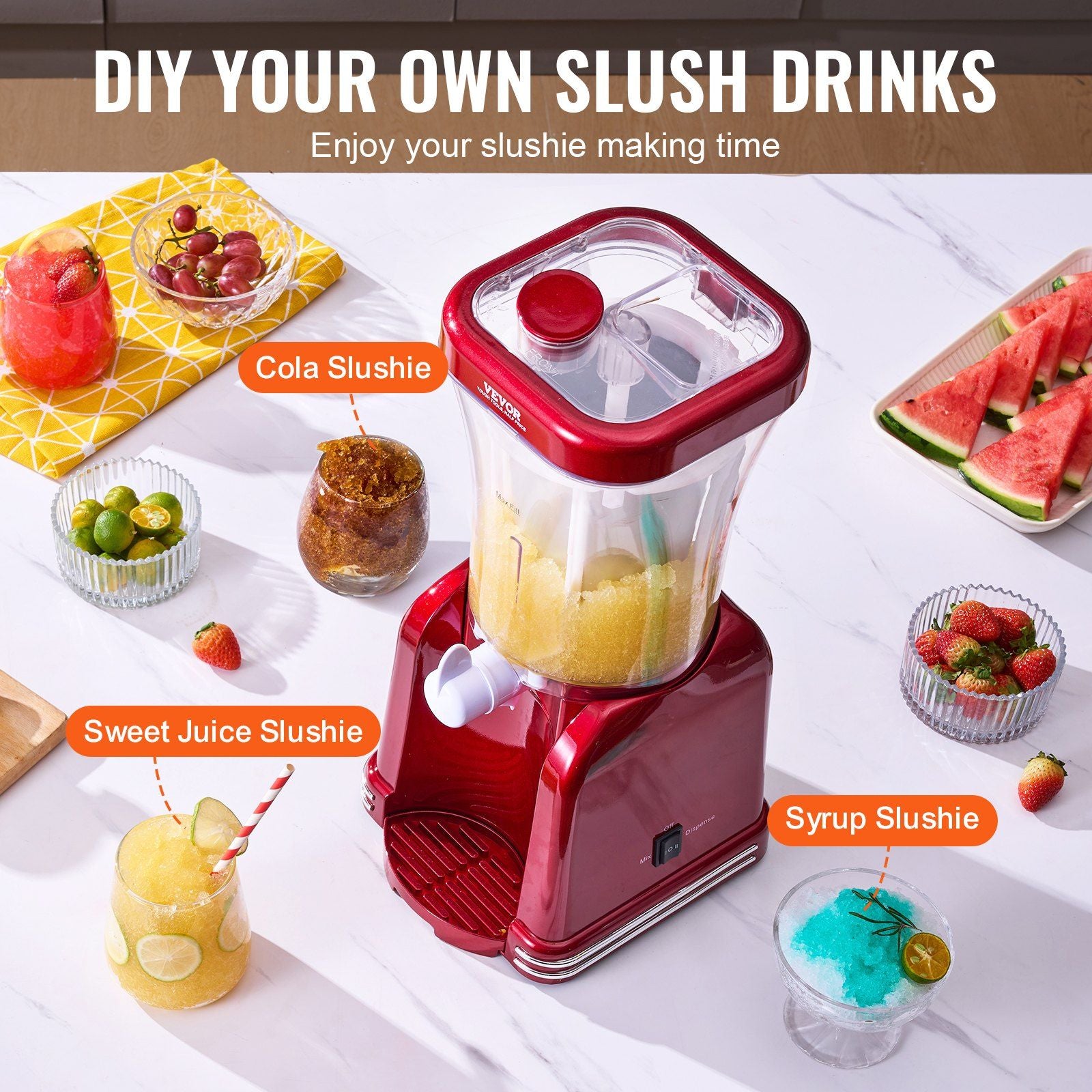 Slushy Machine for Home Margarita Slush Maker 32oz Smoothie Frozen Drink Maker - Discount Msrp 