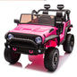24V Two-Seater Kids Ride On Truck Car W/Parents Control,200w*2,Seat width 20.28in,Four-wheel Suspension,LED Lights,Music,MP3,Bluetooth,Two independent seat belts,Suitable for off-road For Kids Aged 3+ - Discount Msrp 