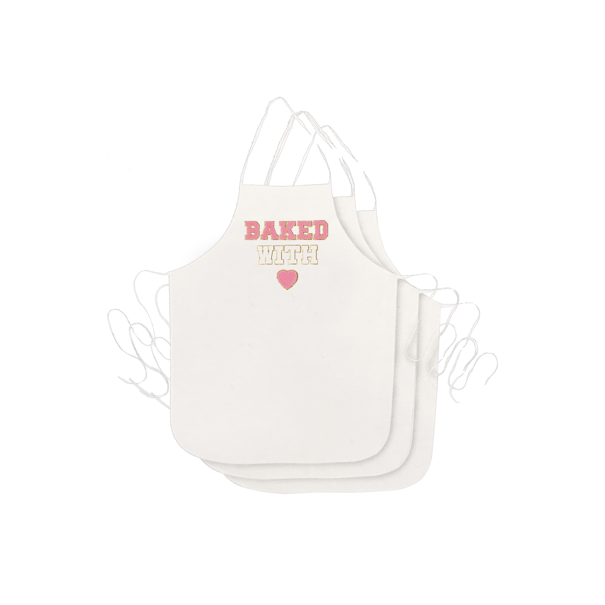 Hello Hobby 3-Pack White Canvas Aprons, 27.3" x 19.7", Ready-to-Decorate Craft & Kitchen DIY Set - Discount Msrp 