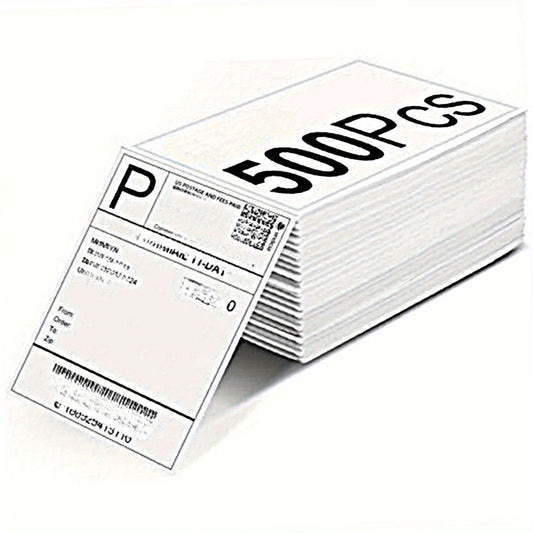 Thermal Paper 500/1000/1500 /2000/2500/3000/3500/4000 sheets of 4 ''x6' 'thermal label paper white shipping labels, used for thermal label printers, logistics labels 100x150mm - Discount Msrp 