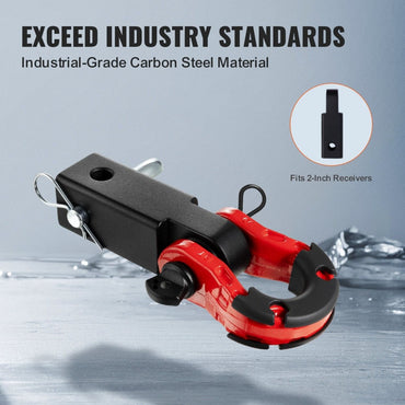 65, 900 lbs Heavy-Duty Trailer Shackle D-Ring Hitch Receiver - Ultra-Strong Recovery Gear for Trucks & Jeeps DIY - Discount Msrp 