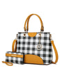 MKF Collection Gabriella Checkers Handbag with Wallet by Mia k - Discount Msrp 