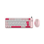 QW06 Office Entertainment Dual Mode Color Keyboard and Mouse Set Wireless Bluetooth Universal Keyboard Girls High-Value Set - Discount Msrp 