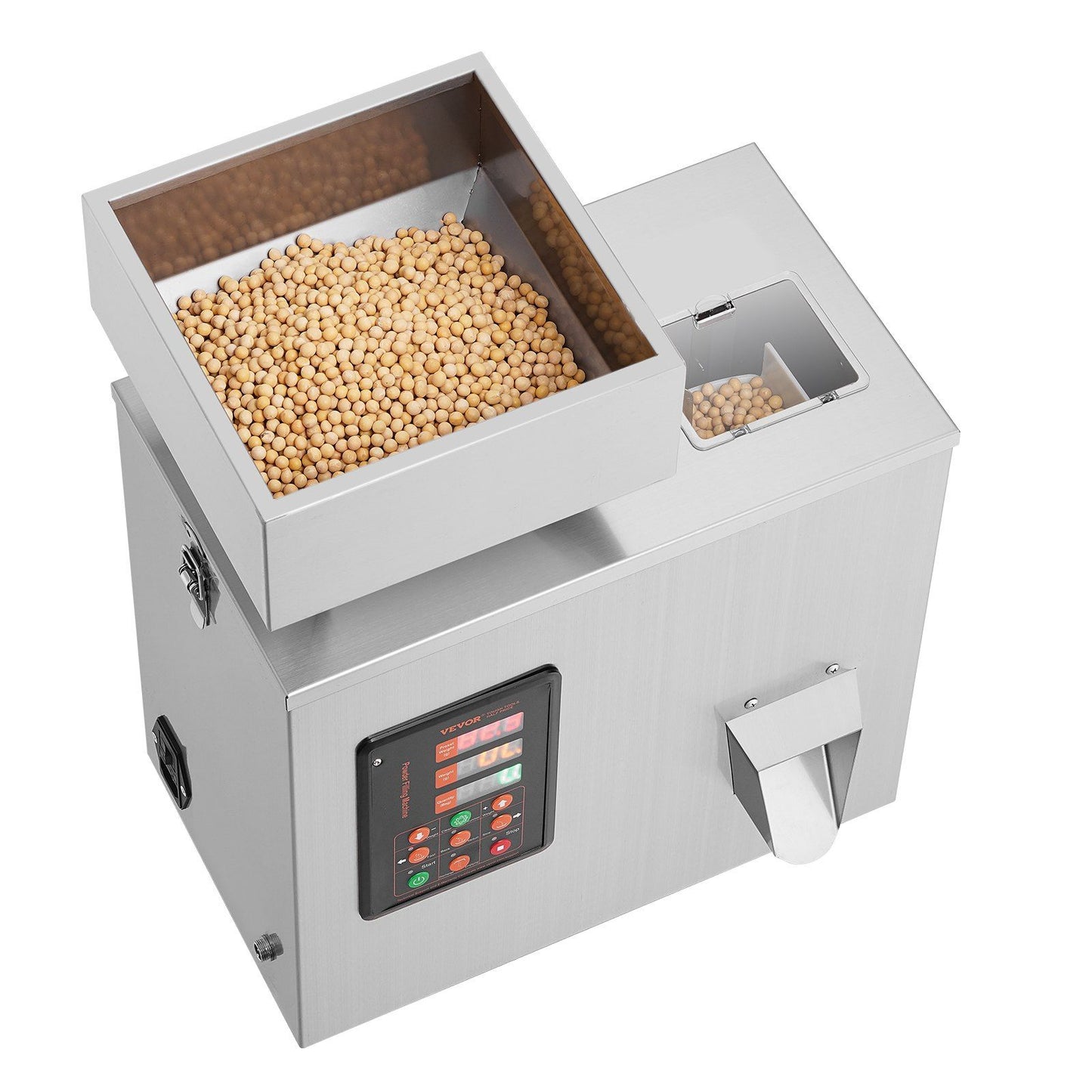 VEVOR Powder Filling Machine, 0.002-0.22lbs/1-100g, Automatic Intelligent Particle Weighing Filling Machine, Bottle Bag Powder Filler Particle Dispenser for Tea Seeds Grains Powder Flour Beans Glitter - Discount Msrp 
