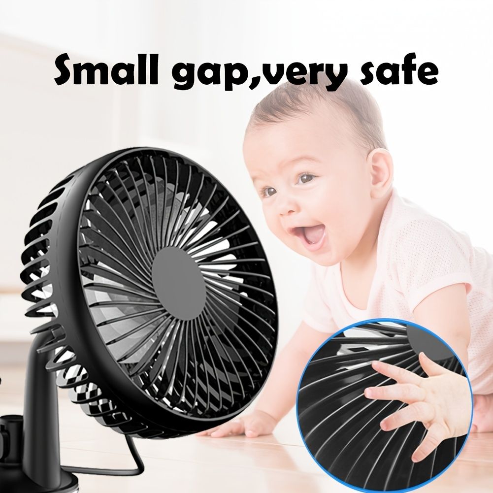 Portable USB Fan With Suction Cup Holder Bracket Stand; Powerful 5.5 Inch Table Desk Fan; Strong Wind; Quiet Mini Fan; Car Dashboard Cooling Air Circulator Fan; Car Fan For Backseat; Car Seat Fan - Discount Msrp 