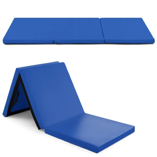 Portable Tri-Fold Gym Mat with Handles for Yoga - Discount Msrp 